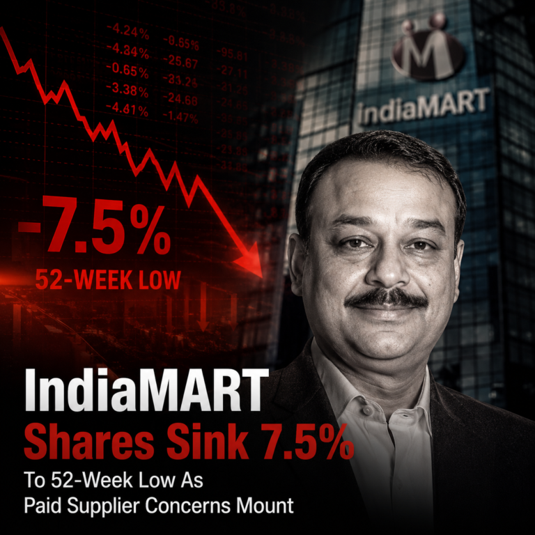 IndiaMART’s Stock Crash Reveals a Problem Most Founders Ignore
